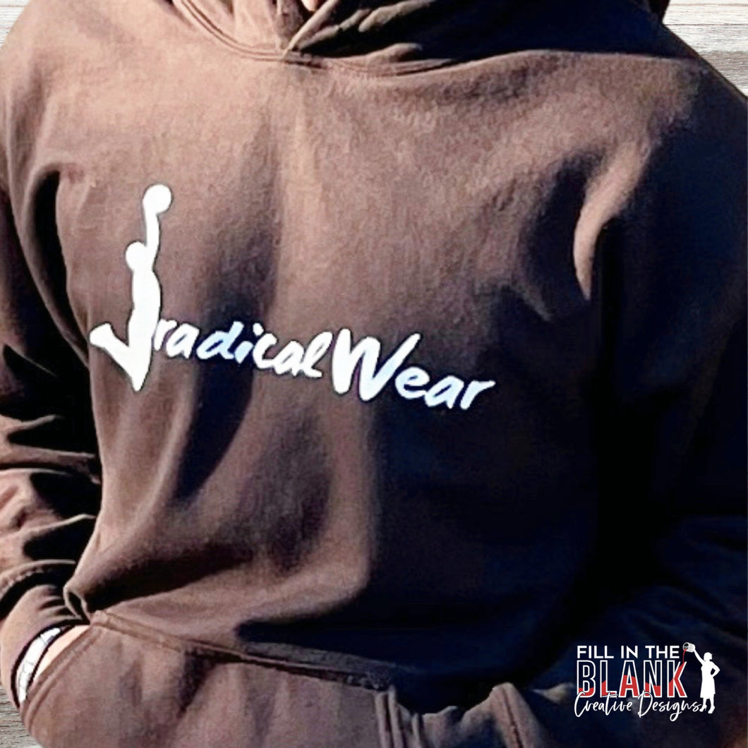 JradicalWear Logo Hoodie - Dark Brown