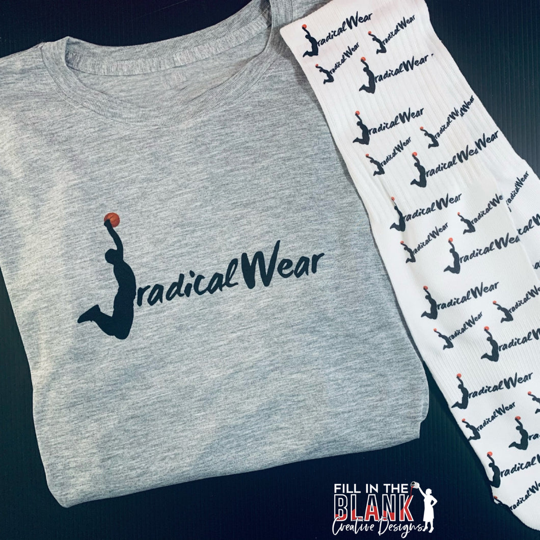 JradicalWear Logo Tshirt - Heather Gray